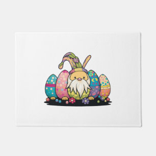 Easter Bunny Spring Cute Gnome Easter Egg Hunting  Doormat