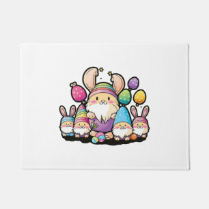 Easter Bunny Spring Cute Gnome Easter Egg Hunting  Doormat