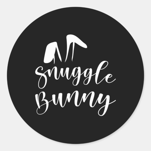 Easter Bunny Spring Easter Egg Eggs Funny Gift Classic Round Sticker (Front)