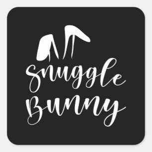 Easter Bunny Spring Easter Egg Eggs Funny Gift Square Sticker