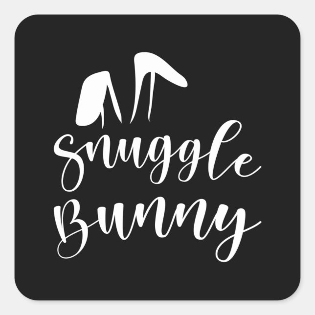 Easter Bunny Spring Easter Egg Eggs Funny Gift Square Sticker (Front)