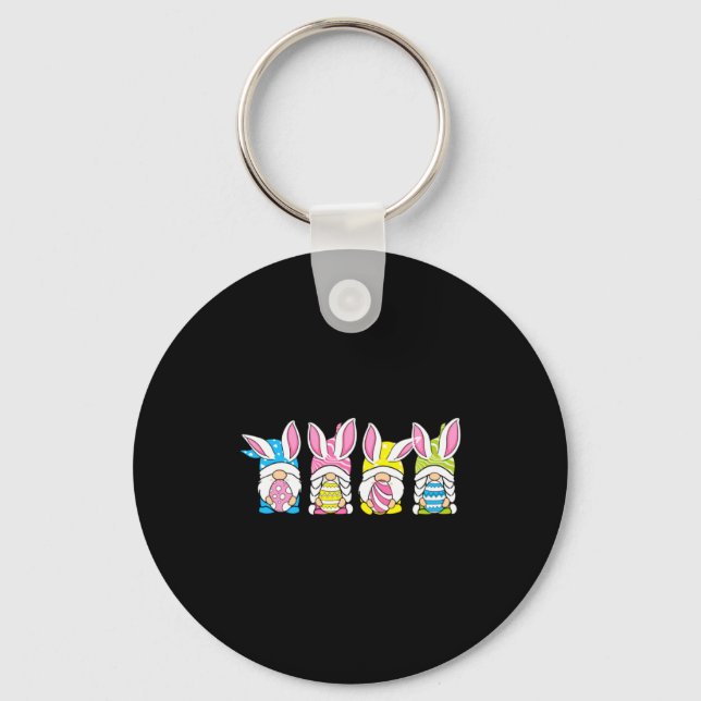 Easter Bunny Spring Gnome Easter Easter Keychain (Front)