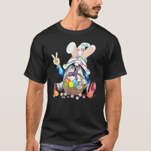 Easter Bunny Spring Gnome Easter Egg Hunting And B T-Shirt
