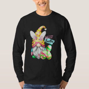 Easter Bunny Spring Gnome Easter Egg Hunting And B T-Shirt