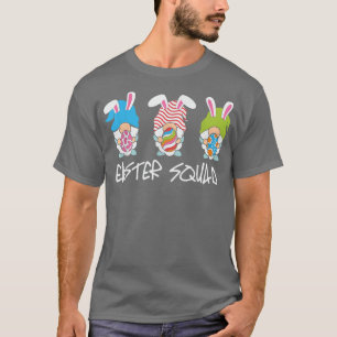 Easter Bunny Squad Gnomes Eggs Easter Day Men Wome T-Shirt