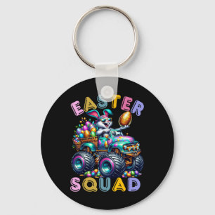 Easter Bunny Squad Humour Egg Hunting Day  Keychain