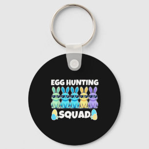 Easter Bunny Squad Humour Egg Hunting Day Keychain