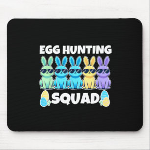 Easter Bunny Squad Humour Egg Hunting Day Mouse Pad