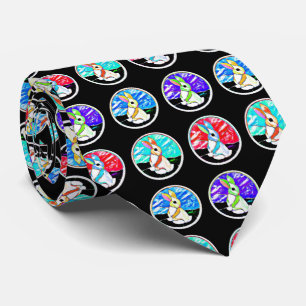 Easter Bunny Stained Glass Tie