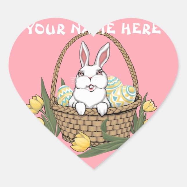 Easter Bunny Stickers Custom Easter Stickers (Front)