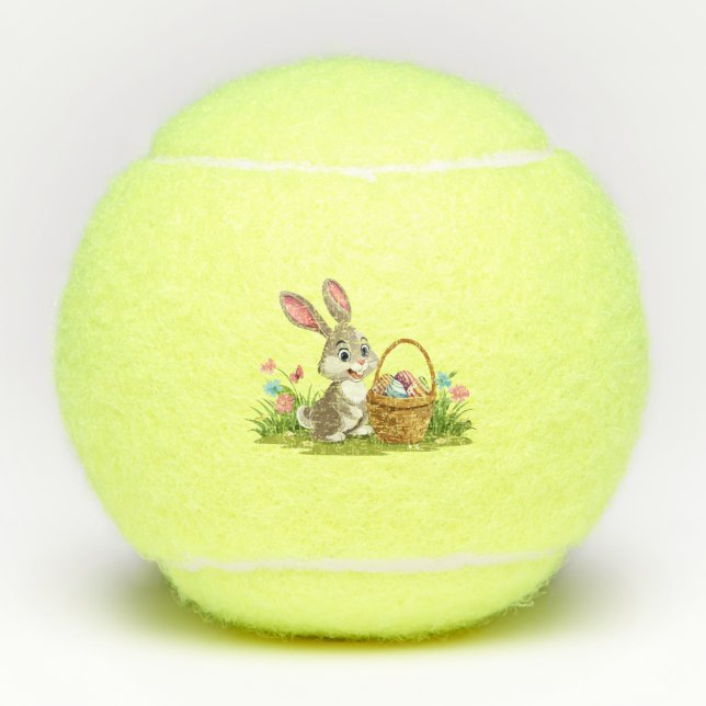Easter bunny tennis balls (Front)