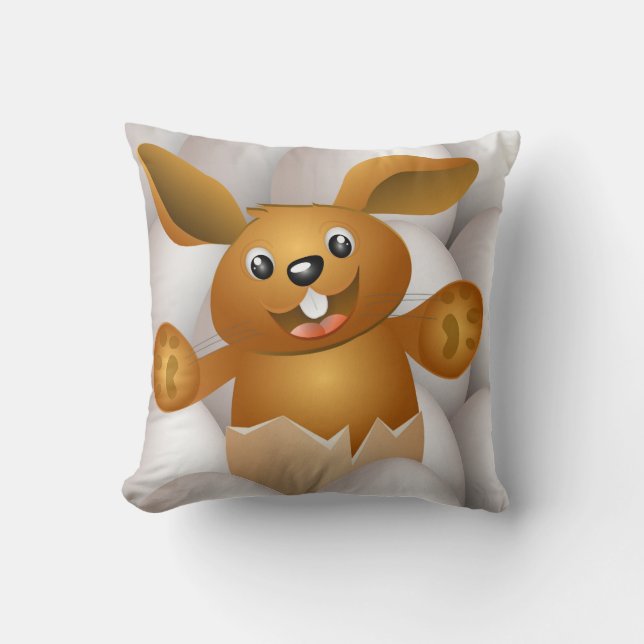easter bunny throw pillow (Front)