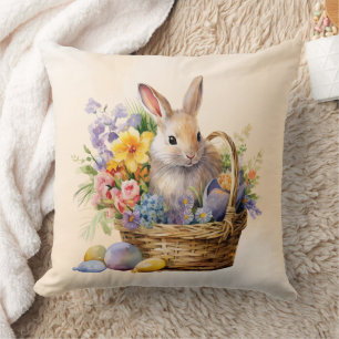 Easter Bunny Throw Pillow