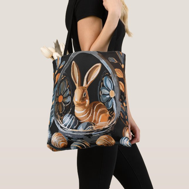 Easter Bunny Tote Bag (Close Up)