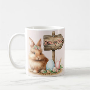 Easter Bunny Trail Coffee Mug