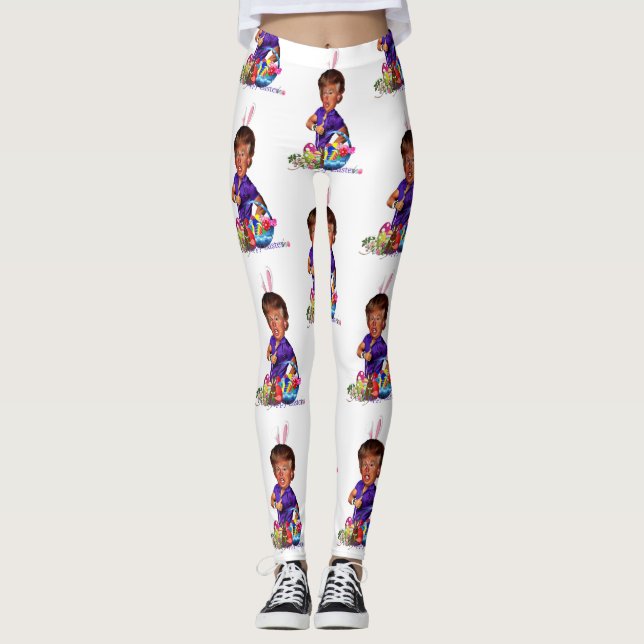easter bunny trump leggings (Front)