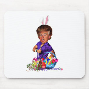 easter bunny trump mouse pad