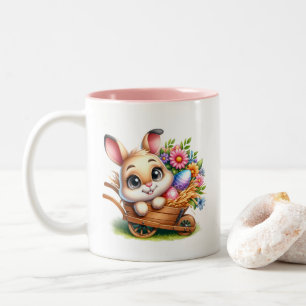 Easter Bunny  Two-Tone Coffee Mug