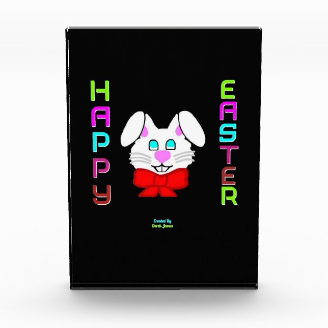 Easter Bunny Vertical Photo Block (Front)