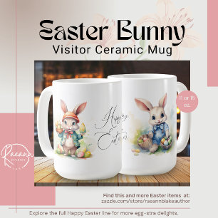 Easter Bunny Visitor Ceramic Mug