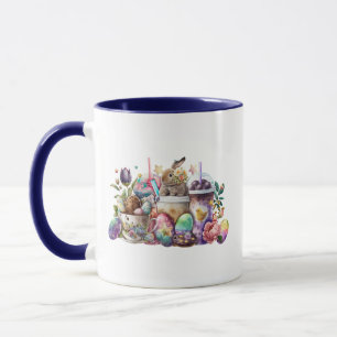 Easter Bunny Watercolor Coffee Drinks Mug