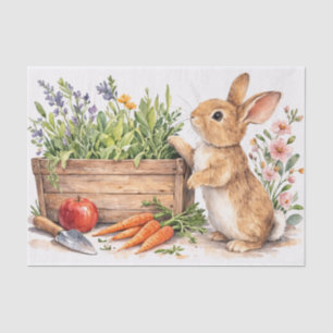 Easter Bunny Watercolor Tissue Paper Design