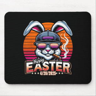 Easter Bunny Weed Funny Humour Mouse Pad