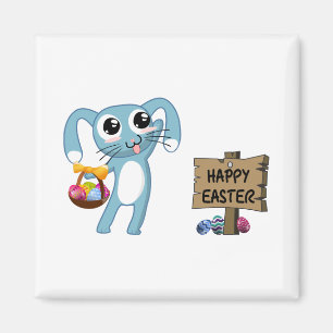 Easter Bunny wishes Happy Easter Magnet