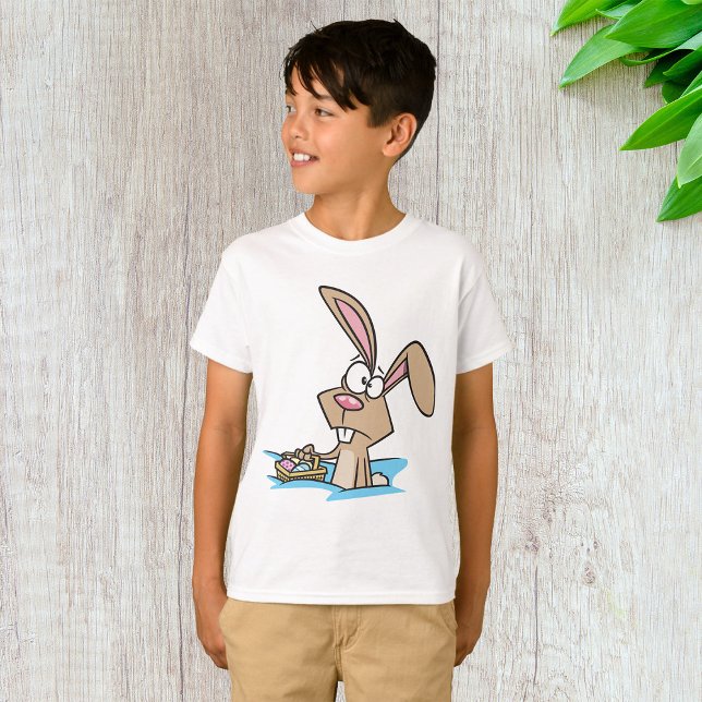 Easter Bunny with Basket of Eggs T-Shirt (Creator Uploaded)