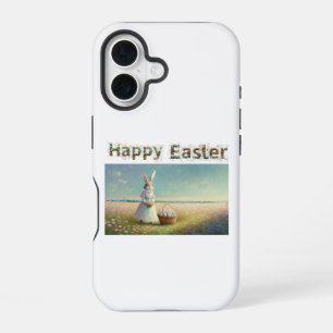 Easter bunny with Easter Eggs Happy Easter iPhone 16 Case