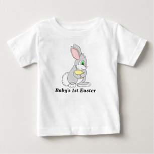 Easter Bunny with Egg Personalized Baby T-Shirt