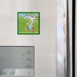 Easter Bunny with Eggs Magnet