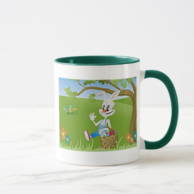 Easter Bunny with Eggs Mug (Right)