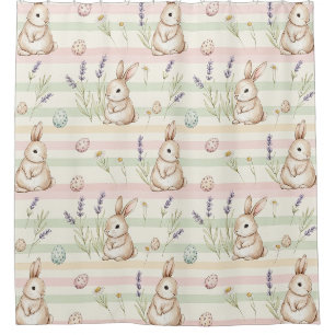 Easter Bunny with Eggs Spring Pastel Pattern (1)