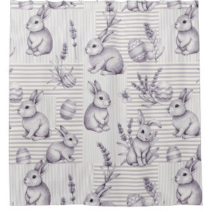 Easter Bunny with Eggs Spring Pastel Pattern (12)