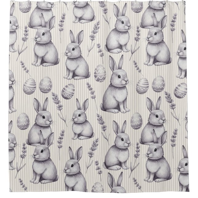 Easter Bunny with Eggs Spring Pastel Pattern (13) (Front)