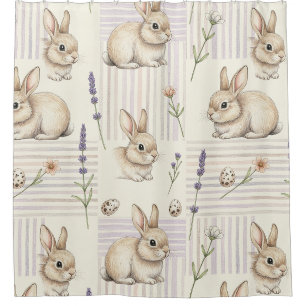 Easter Bunny with Eggs Spring Pastel Pattern (4)