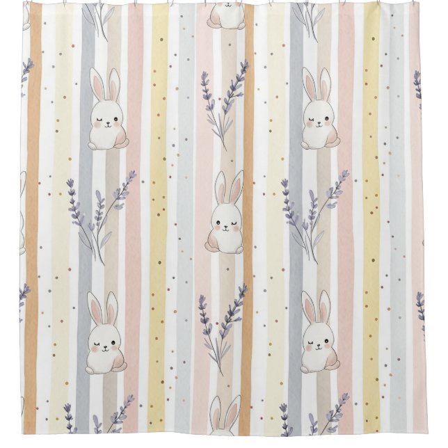 Easter Bunny with Eggs Spring Pastel Pattern (9) (Front)