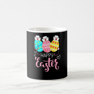 Easter Bunny With Stethoscope And Easter Eggs Nurs Coffee Mug