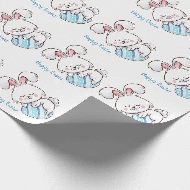 Easter Bunny  Wrapping Paper (Corner)