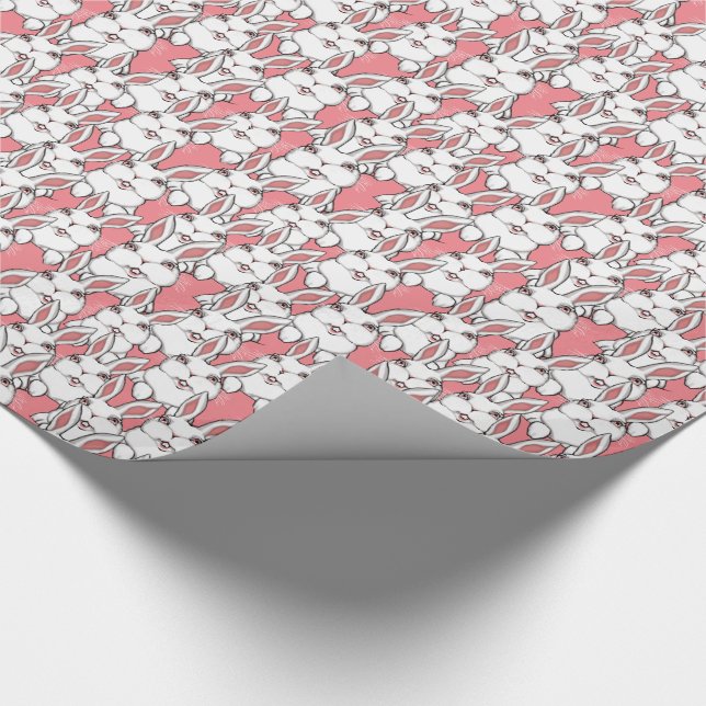 Easter Bunny Wrapping Paper Easter Bunny Giftpaper (Corner)