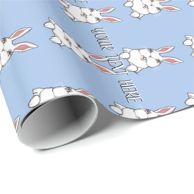 Easter Bunny Wrapping Paper Personalized Paper (Roll Corner)