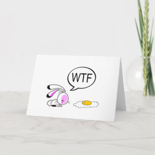Easter Bunny WTF Holiday Card
