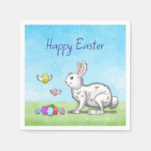 Easter Bunny's Egg Hunt Napkin