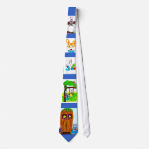 EASTER BUNNYS ON PARADE tie