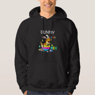 Easter Bunnysaurus Rex Cool Trex Easter Dinosaur B Hoodie