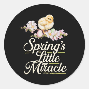 Easter Byby Cute Chicks Chicken Classic Round Sticker