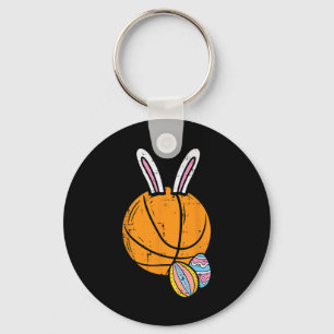 Easter Bysketbyll Bunny Rabbit Sports Men Boys Kid Keychain