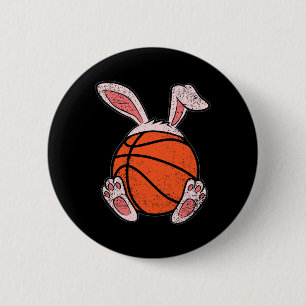 Easter Bysketbyll Lover Bunny Ears Byll Cute Rabbi 2 Inch Round Button