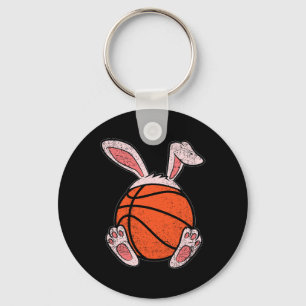 Easter Bysketbyll Lover Bunny Ears Byll Cute Rabbi Keychain